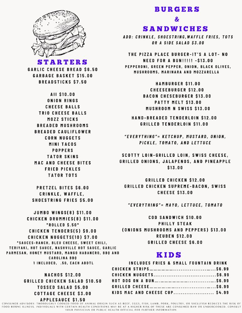 The Pizza Place, Lake Delhi Menu image 2